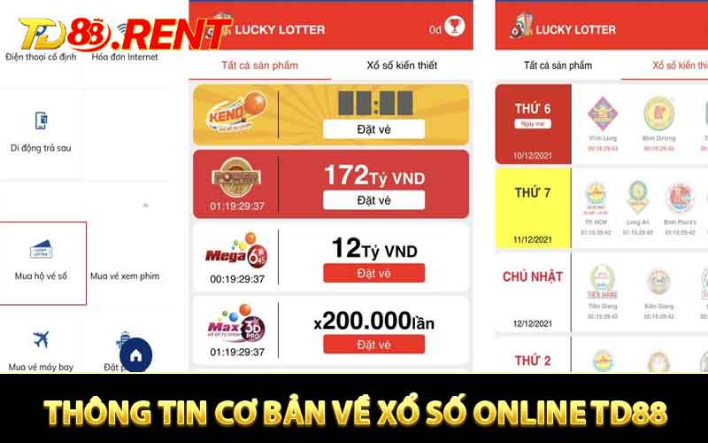 Thông tin cơ bản về hình thức xổ số online TD88 